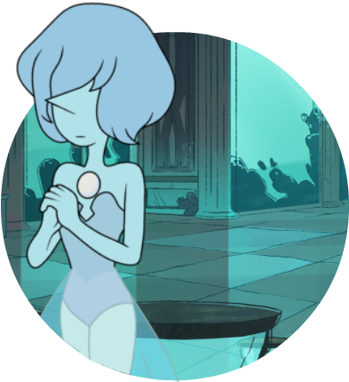 { Indie Blue Pearl Rp - Blue Pearl Steven Universe Icon (449x467), Png Download