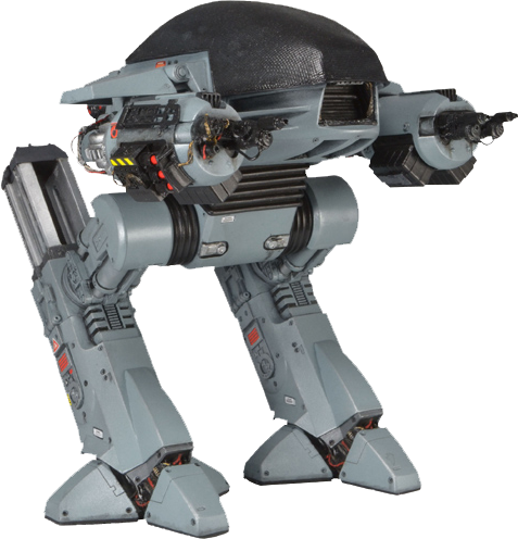 Ed-209 Action Figure With Sound - Neca Robocop Ed-209 Boxed Action Figure (477x496), Png Download