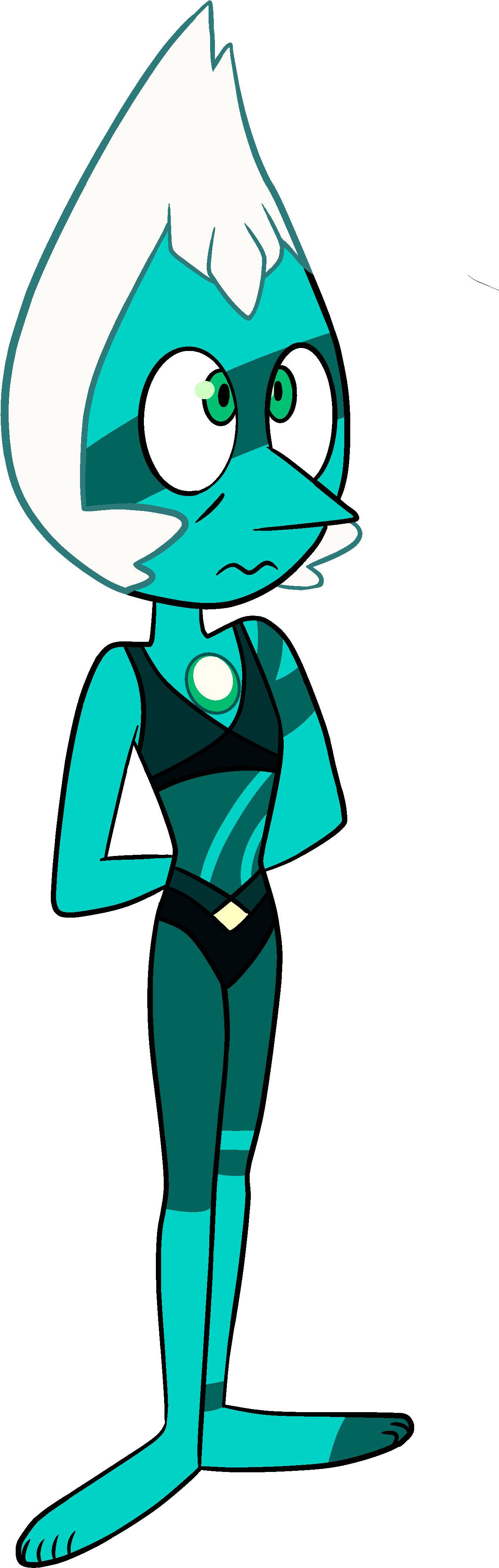 Steven Universe Green Pearl (1699x4300), Png Download