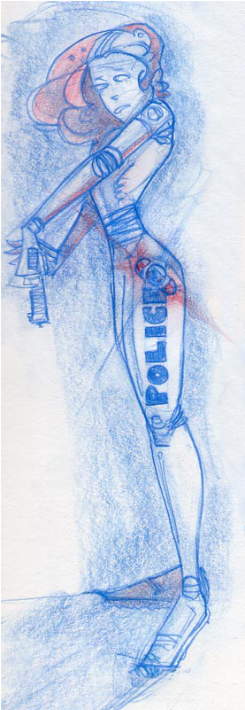 Femme Robocop - Robocop (500x800), Png Download