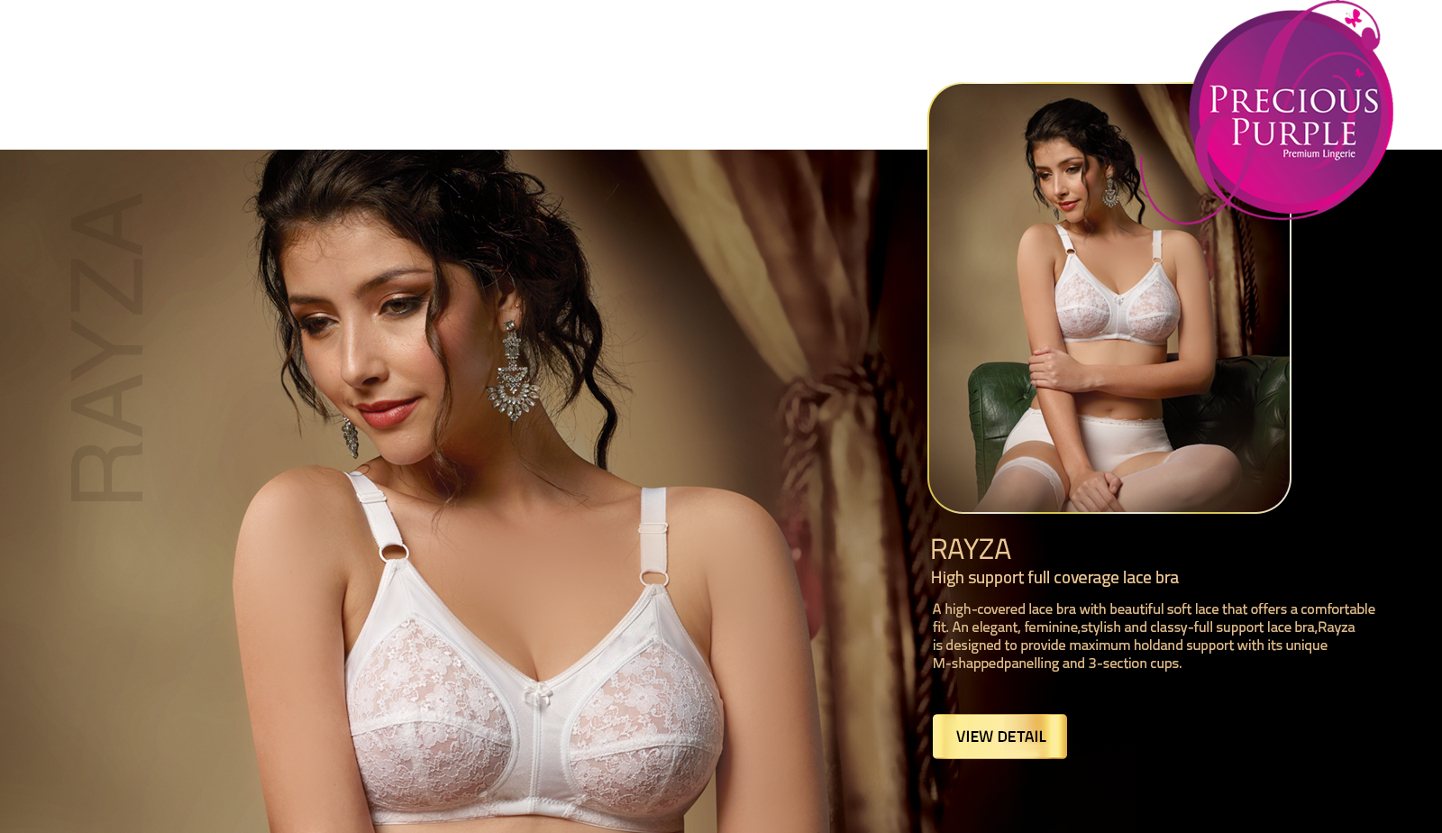 Rayza - Precious Purple Vstar Bra (1600x924), Png Download