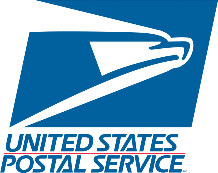 Usps-logo - Lace Frontal Closure With 3bundles Peruvian Hair Human (1000x795), Png Download