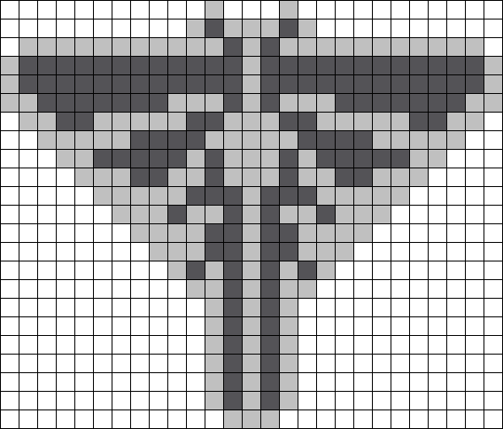 The Last Of Us Fireflies Logo Perler Bead Pattern / - Pixel Art De The Last Of Us (568x484), Png Download