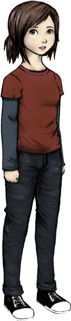 Boy Standing Png - Ellie The Last Of Us Png (480x1187), Png Download