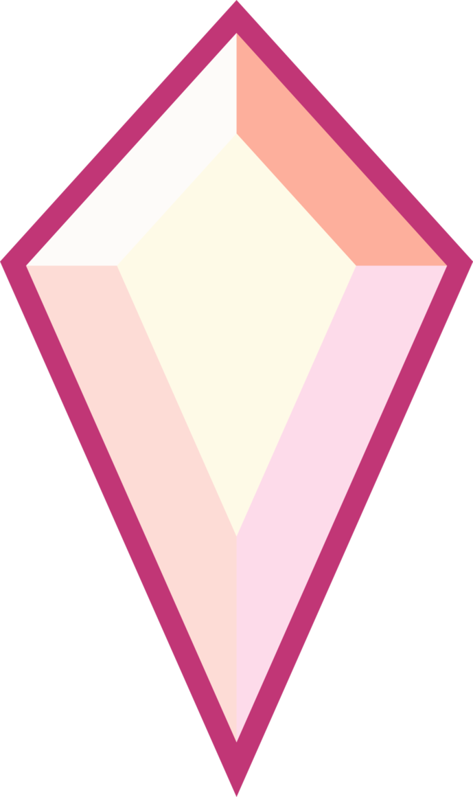 Steven Universe - Steven Universe Pink Diamond Gemstone (689x1160), Png Download