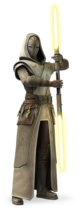 Jedi Temple Guard - Star Wars The Clone Wars Jedi Temple Guard Cosplay (318x681), Png Download