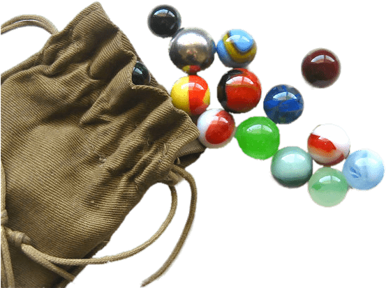 Objects - Bag Of Marbles Clipart (570x500), Png Download