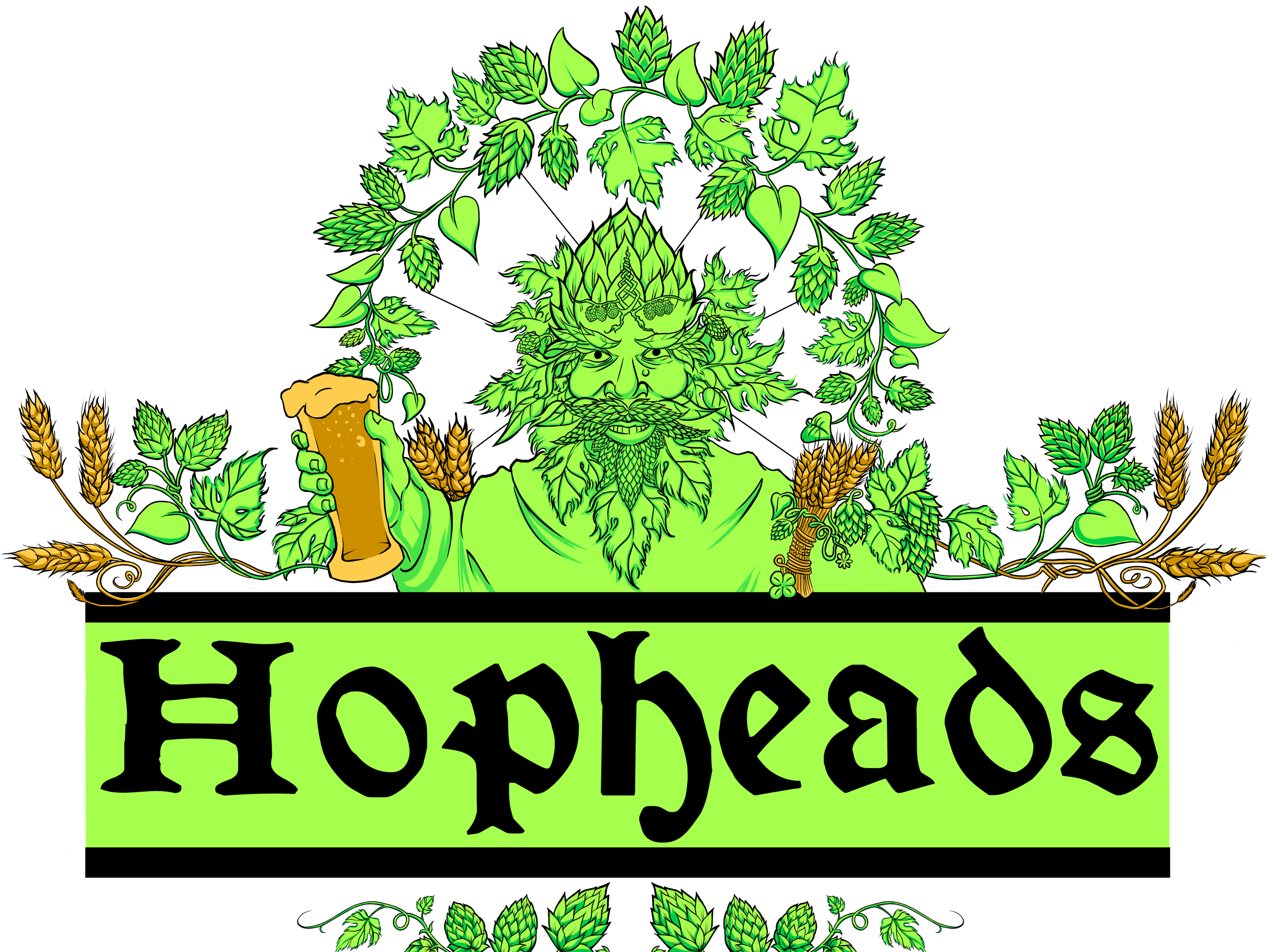 Hopheads Brewpub & Bottleshop Image Black And White - Barbecue (2880x2160), Png Download