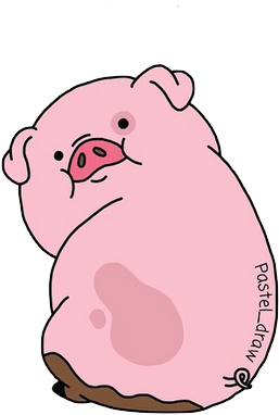 37 Images About Gravity Falls On We Heart It - Pig From Gravity Falls Sticker (433x419), Png Download