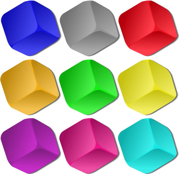 Game Marbles Cubes Clipart Png (600x600), Png Download