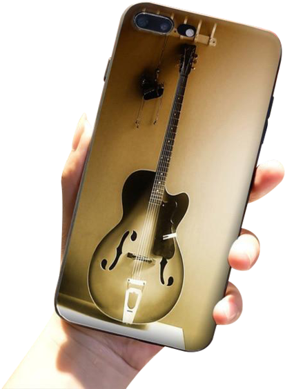 Classy Guitar Cover - Tint Environmental Removable Delight In Music Tags (600x600), Png Download