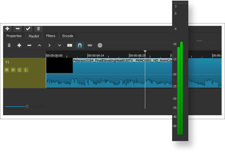Audio Features - Shotcut (736x500), Png Download
