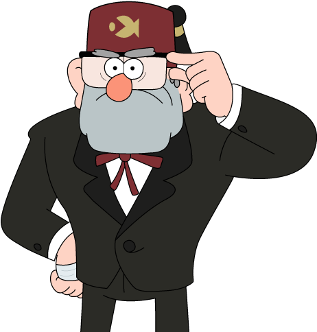 Grunkle Stand {dipper And Mable} Mr - Gravity Falls Stan Png (500x500), Png Download