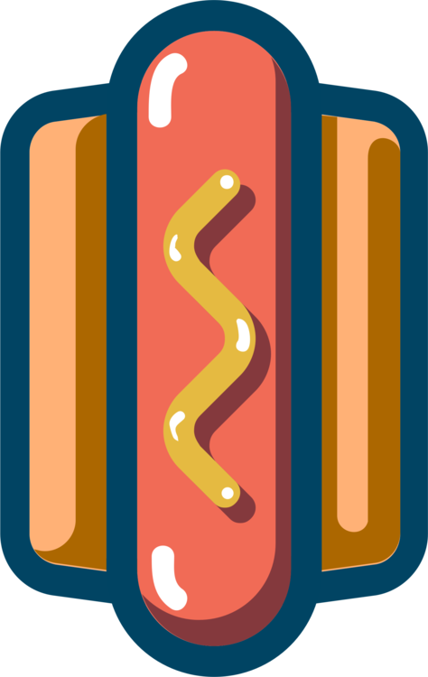 Chicago-style Hot Dog Fast Food Corn Dog Ham - Hot Dog And Hamburger Logo (474x750), Png Download