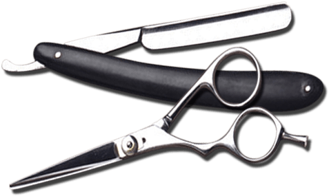 Groomroom Barber Shop - Barber Shop Scissors Png (500x295), Png Download