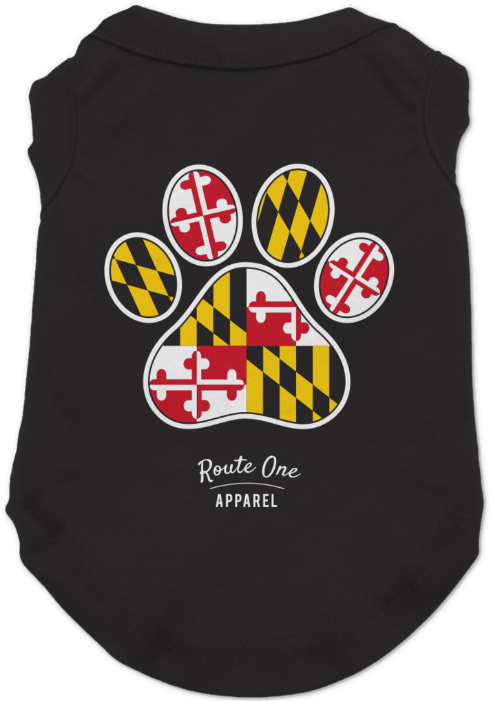 Maryland Paw Print / Dog Shirt - Emblem (1024x1024), Png Download