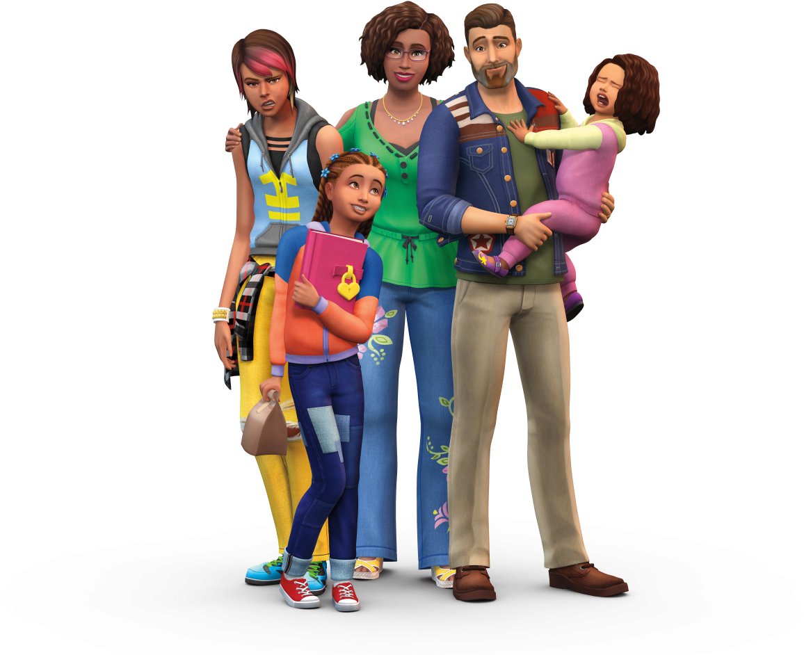 Sims 4 Logo Pack Jeu Gamepack Parents Render - Sims 4 Parenthood Png (1200x1200), Png Download