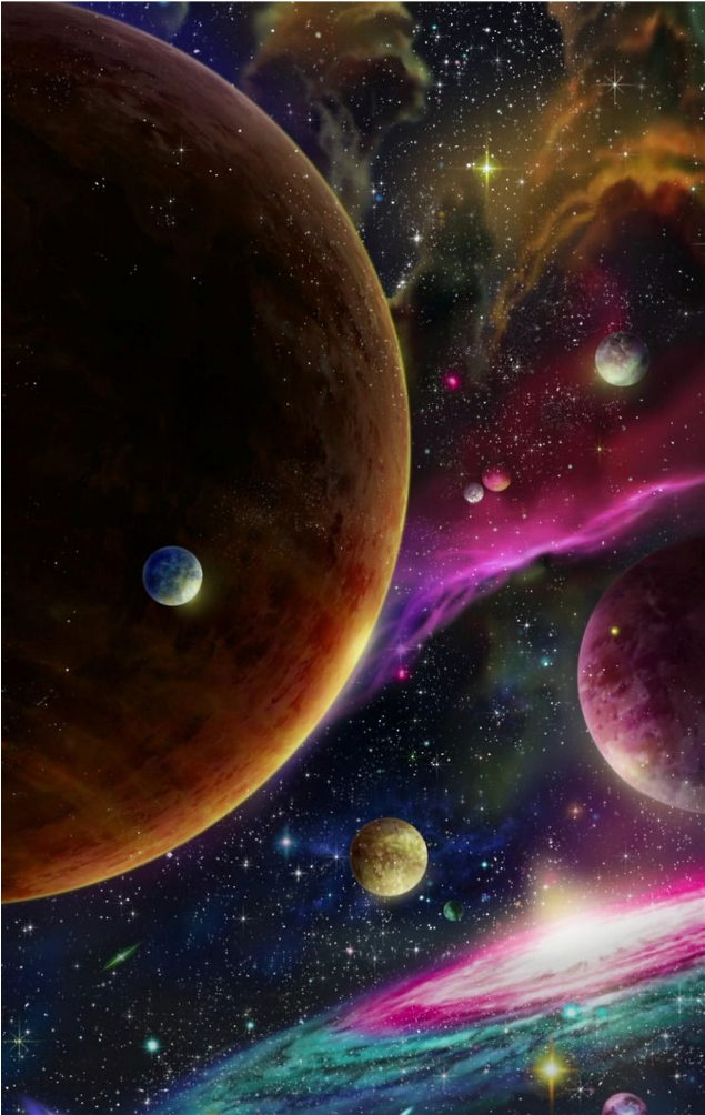 Galaxy Stars Background Ftestickers Ftstickers Stickers - Psicodélicas Escuras (1024x1024), Png Download