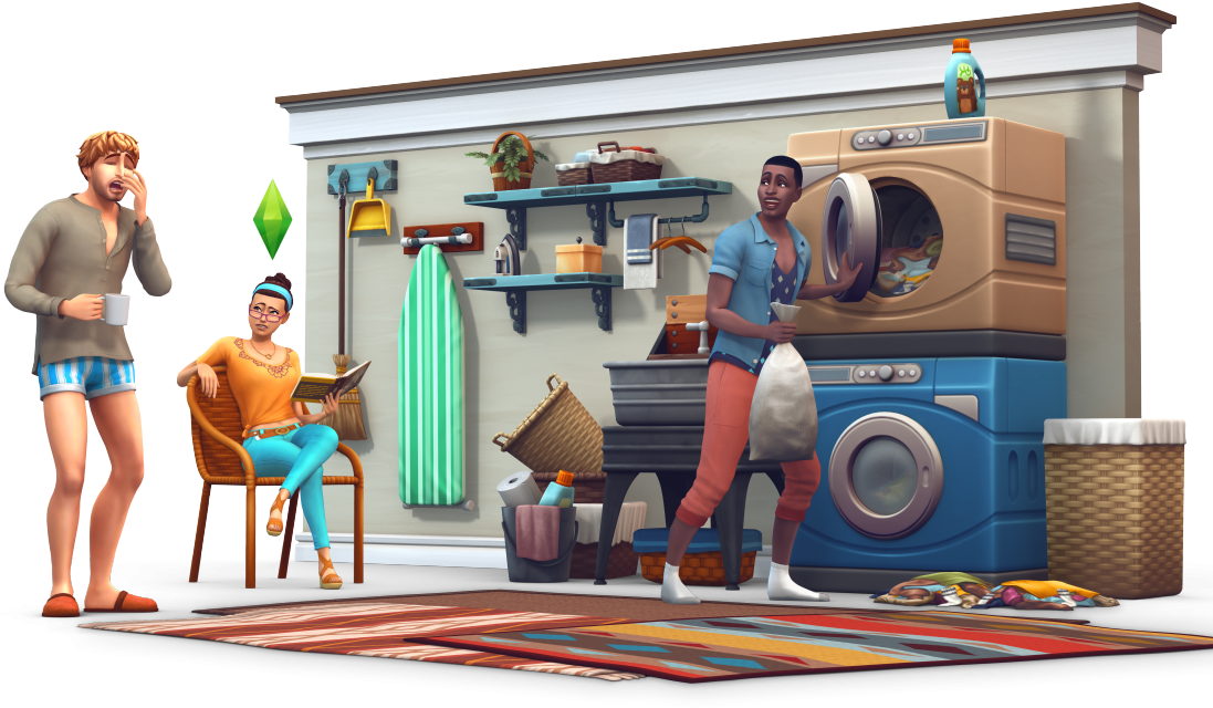 Sims 4 Laundry Day Render - Sims 4 Laundry Day (1096x731), Png Download