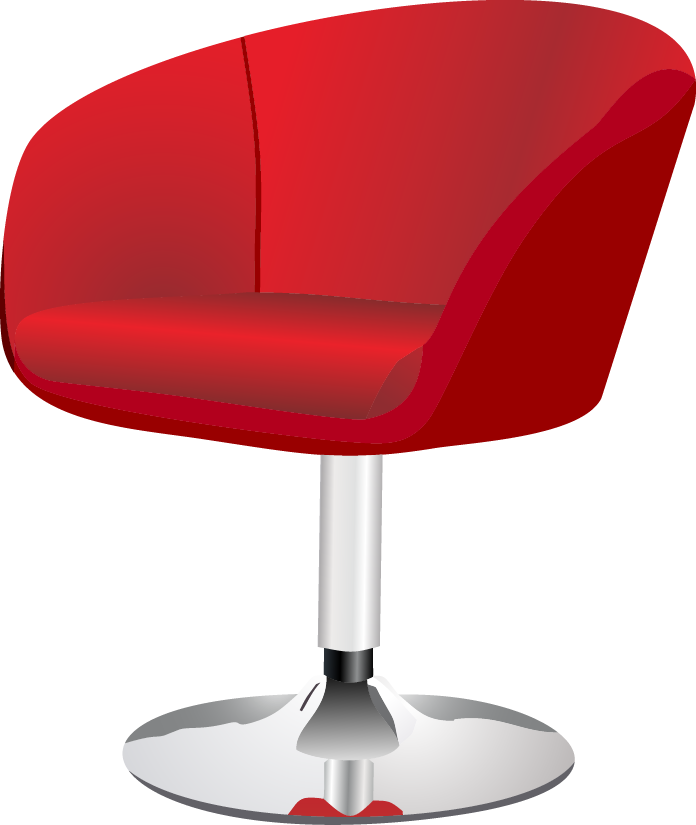 Red Chair - Red Chair Png (696x825), Png Download