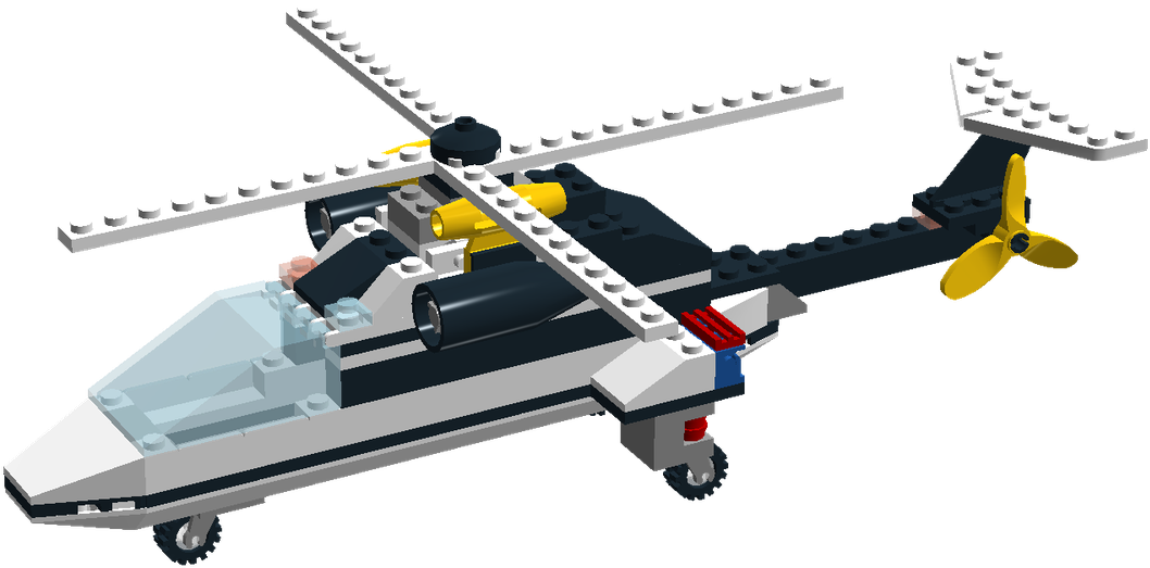 Police Chopper - Helicopter Rotor (1600x773), Png Download