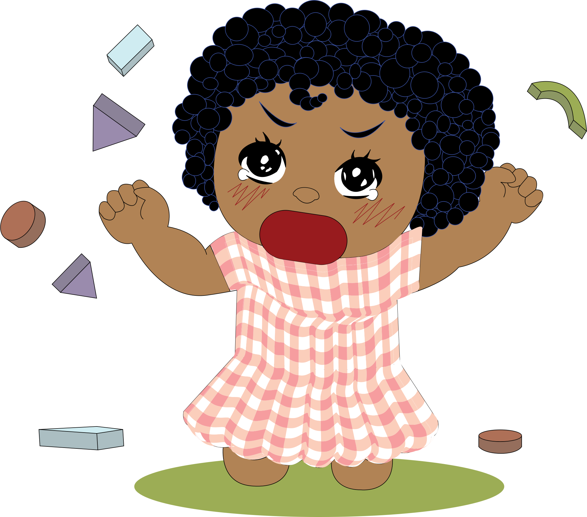 This Free Icons Png Design Of Little Girl Tantrum (2031x1788), Png Download