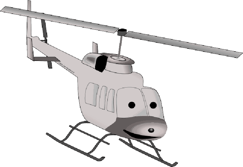 Police, Cartoon, Transportation, Fly, - Helicopter Clip Art (800x551), Png Download