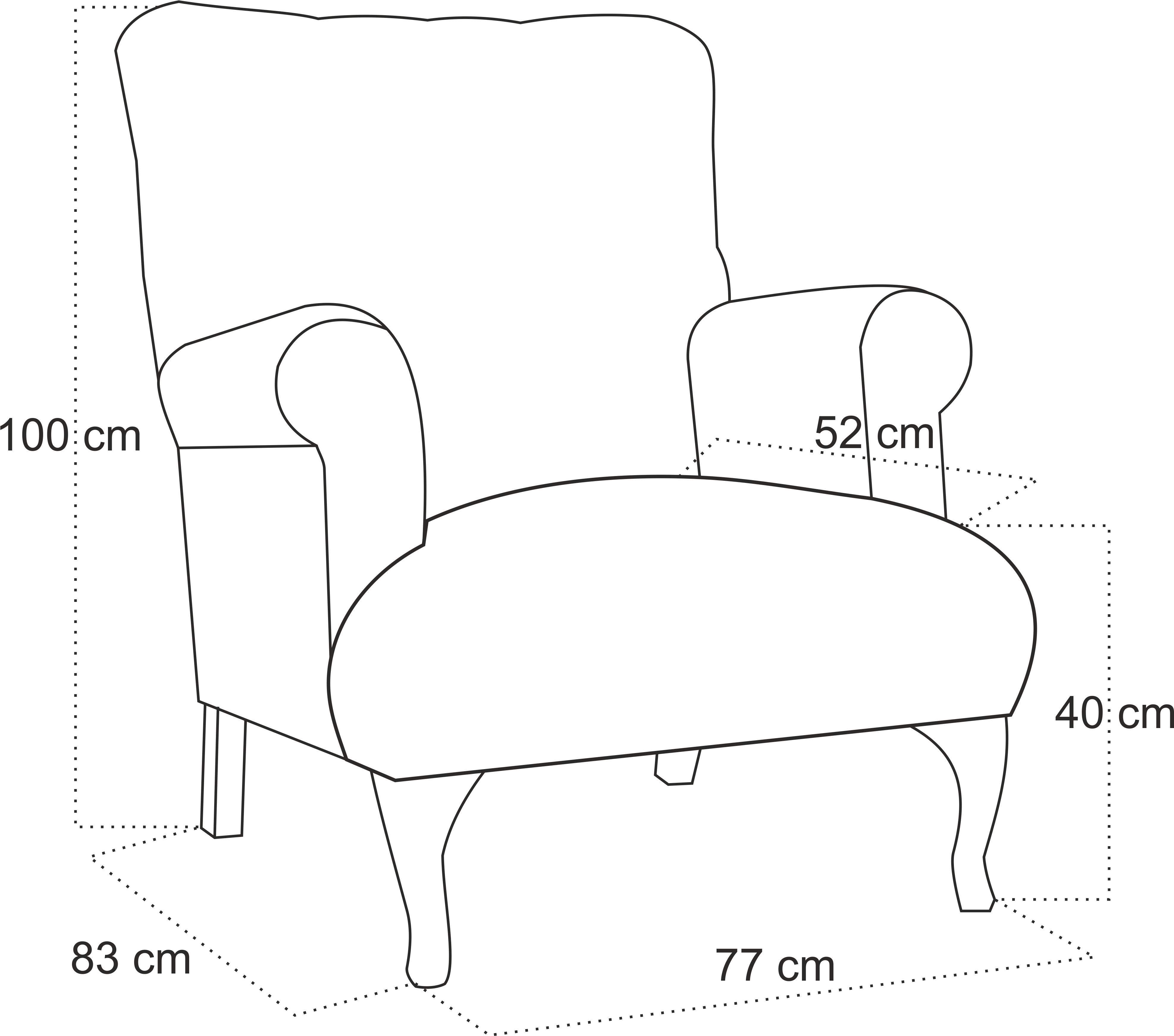 King Armchair - Wing Chair (4265x4265), Png Download