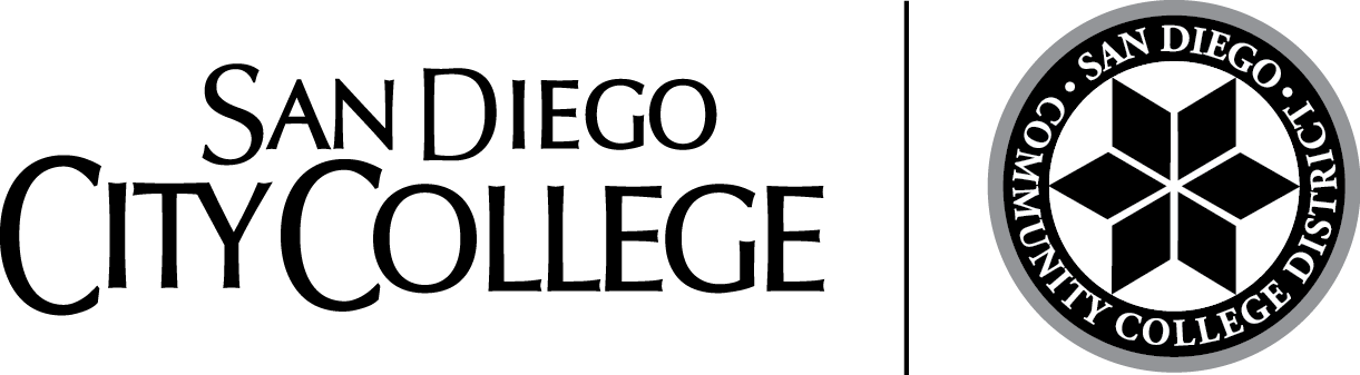 Black And White Png - San Diego Community College District (1221x337), Png Download