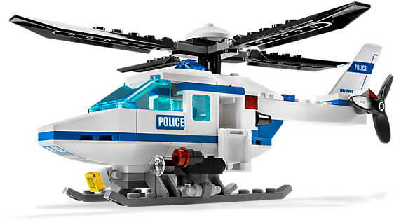 Police Helicopter - Lego Police Helicopter Png (600x450), Png Download