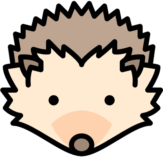 Free Download Hedgehog Face Silhouette Clipart The - Hedgehog Face Silhouette (1200x630), Png Download