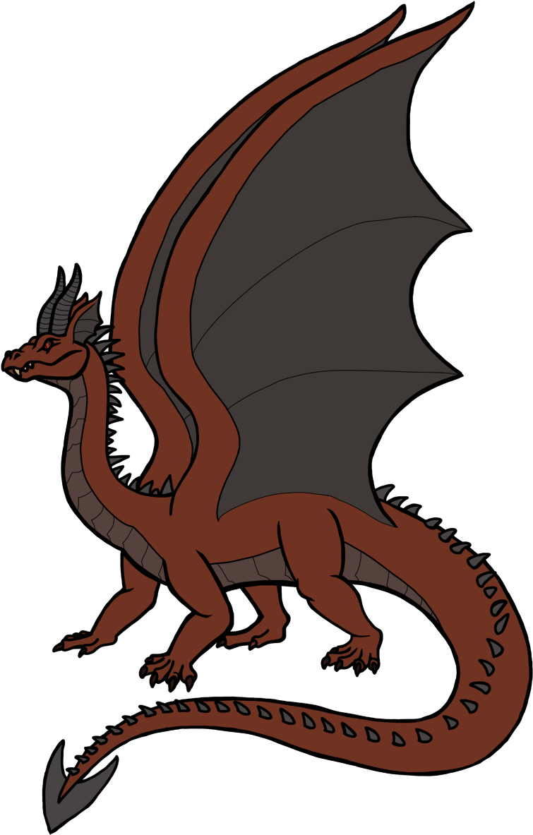 2 Serpents Dragon - Cartoon (800x1200), Png Download