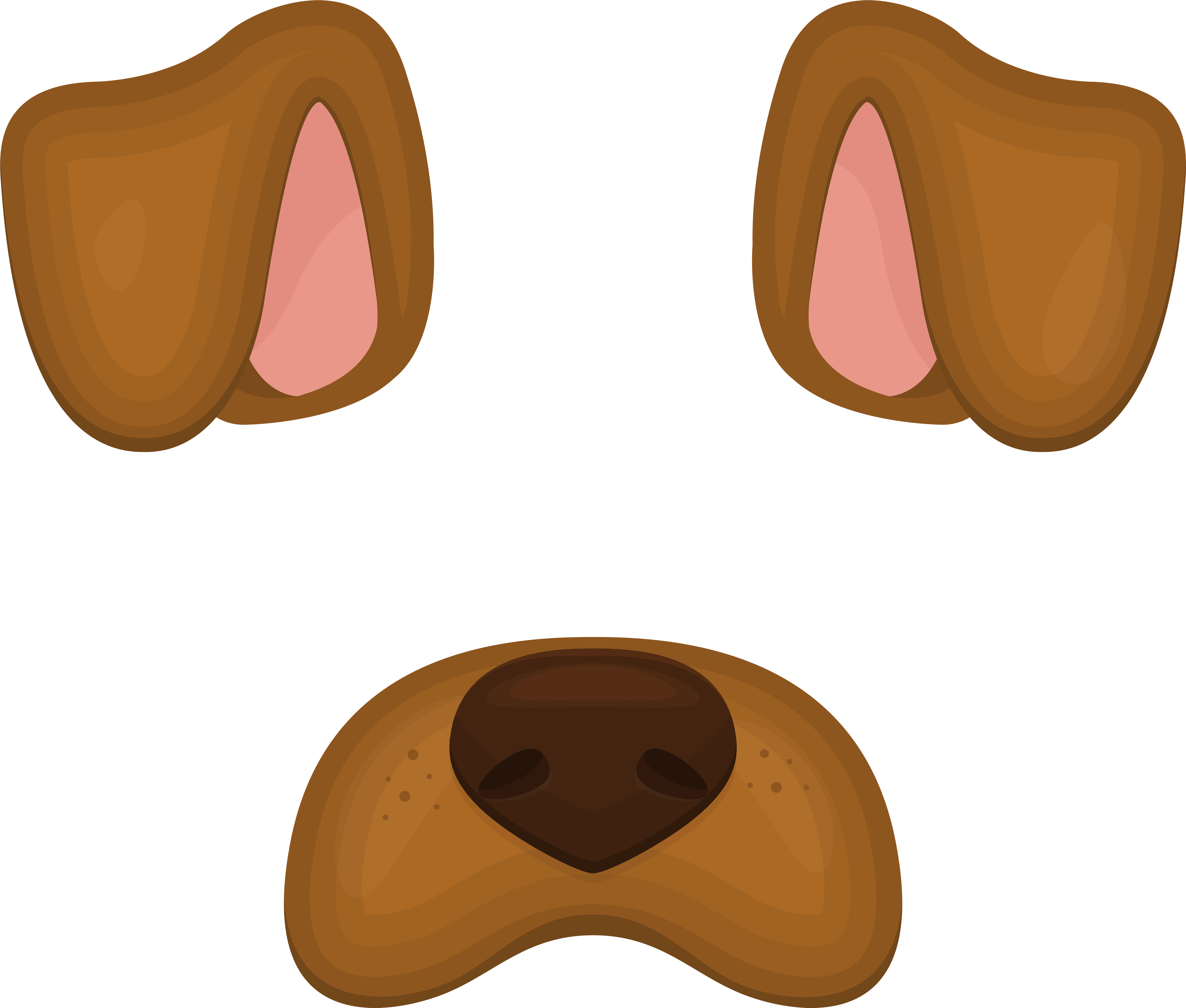 Dog Face Clipart (8000x6799), Png Download