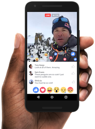 Facebook Is Adding Emoji To Its Live Streamed Video - Facebook Livestream (618x412), Png Download
