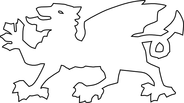How To Set Use Welsh Dragon Svg Vector (600x337), Png Download