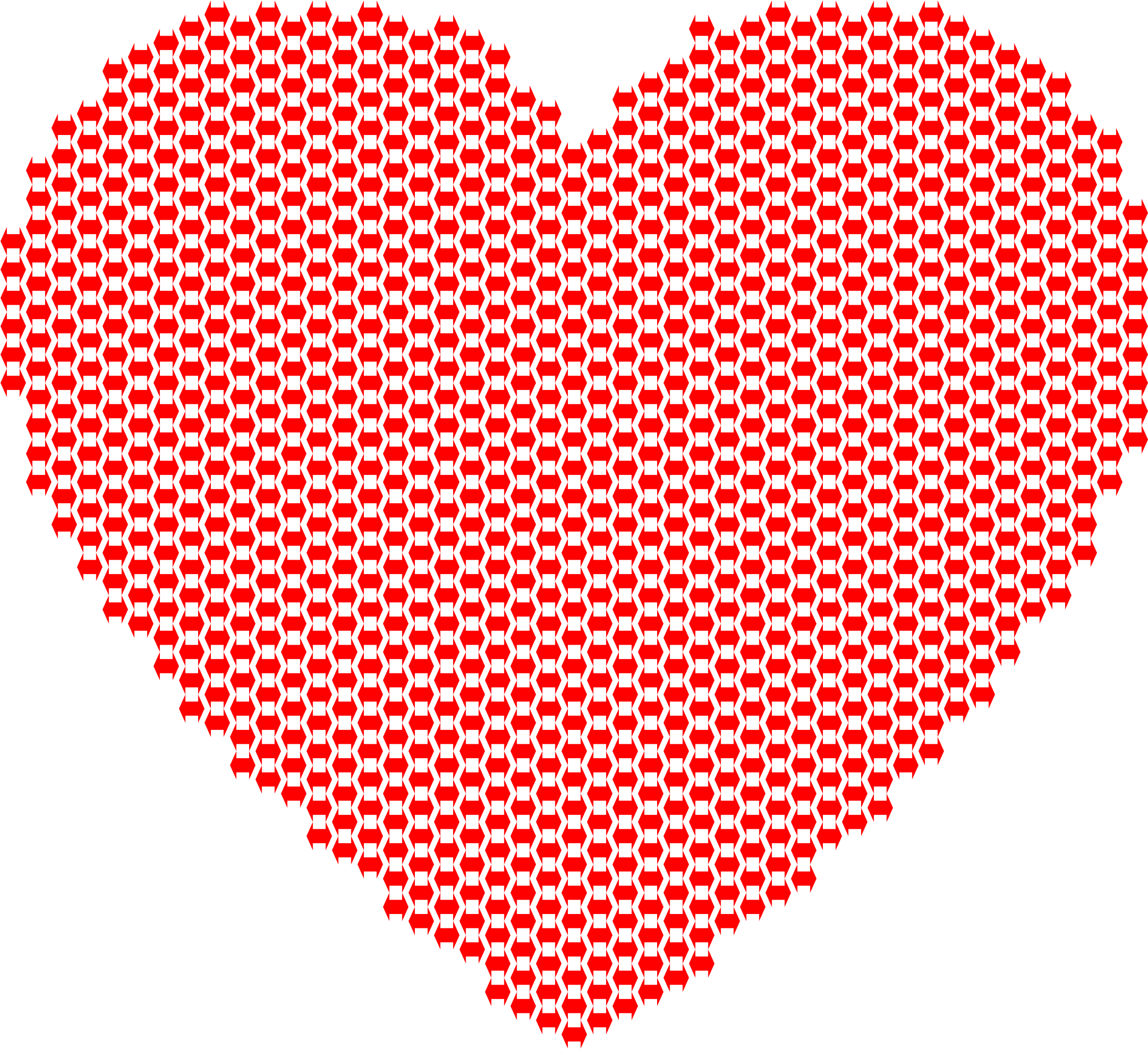 Heart Double Arrows Clip Free - Perforated Tiles For Raised Floor (2313x2114), Png Download