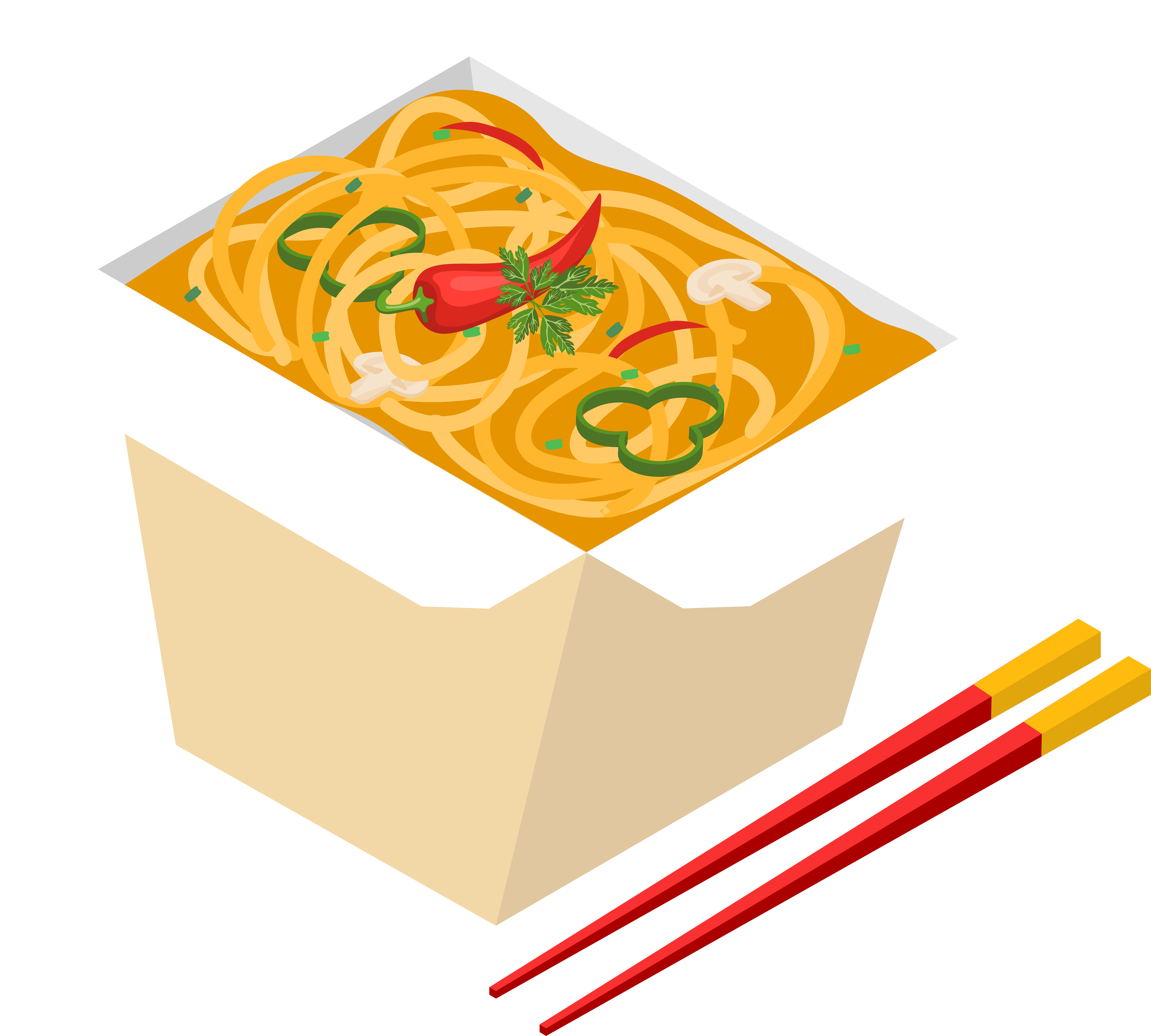 Asian Fast Food Png Clip Art (8000x7218), Png Download