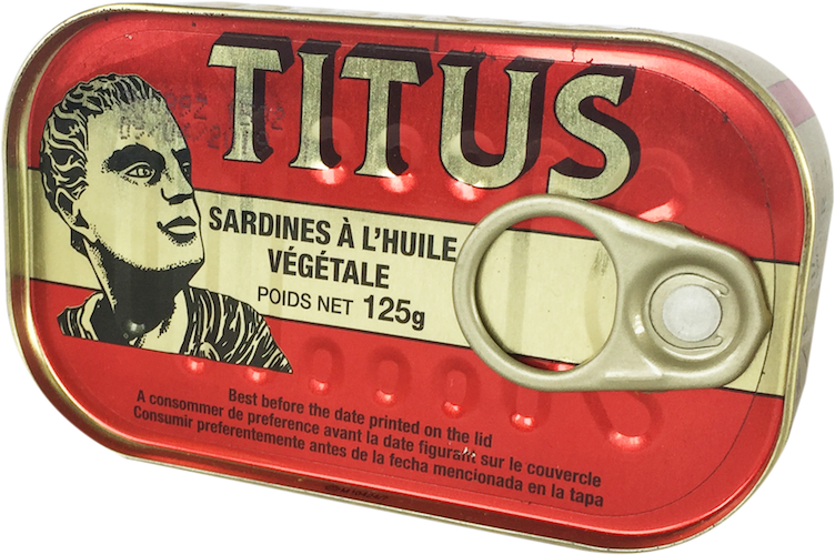 Wawa B 0150 Layer-80 - Titus Sardines 1 Can 125g (752x500), Png Download