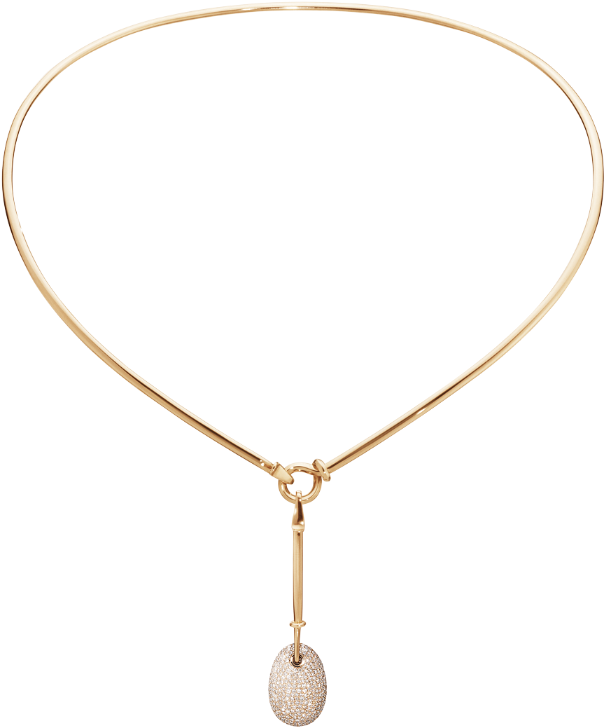 Georg Jensen Dew Drop 18ct Yellow-gold Necklace, Women's, (1200x1200), Png Download