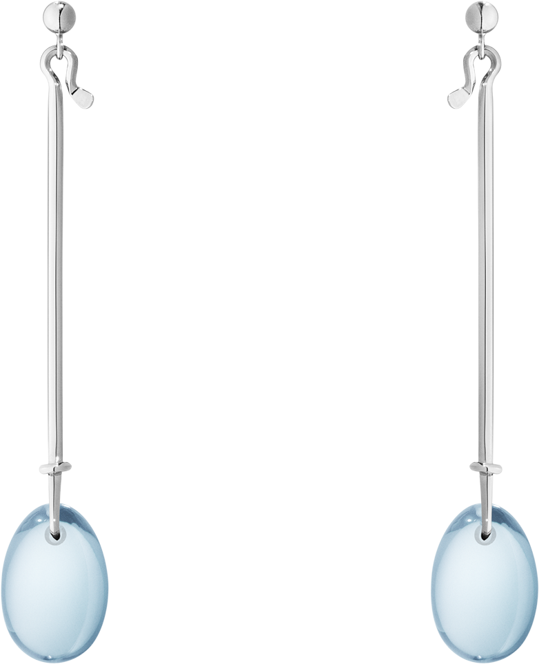 Dew Drop Earrings - Georg Jensen Dew Drop Sterling Silver & Smokey (1200x1200), Png Download