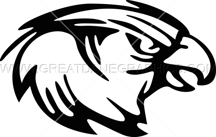 Eagle Head Mascot - Printed T-shirt (825x524), Png Download