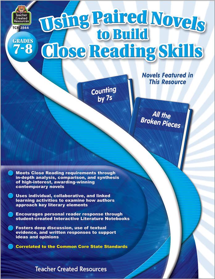 Tcr3544 Using Paired Novels To Build Close Reading - Using Paired Novels To Build Close Reading Skills Grades (900x900), Png Download