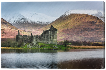 Cuadro En Lienzo Arruinado Viejo Castillo En El Fondo - Kilchurn Castle (400x400), Png Download