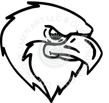 Simple Cartoon Eagle (361x344), Png Download