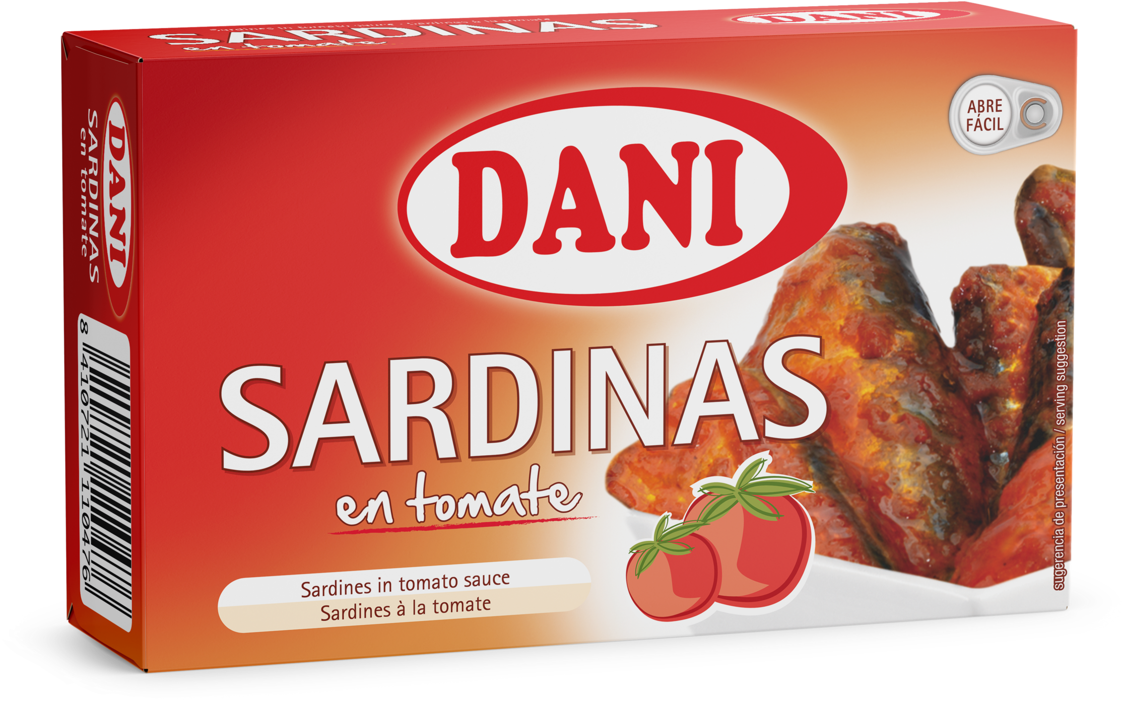 Sardines In Tomato Sauce 120g - Dani (2600x2600), Png Download