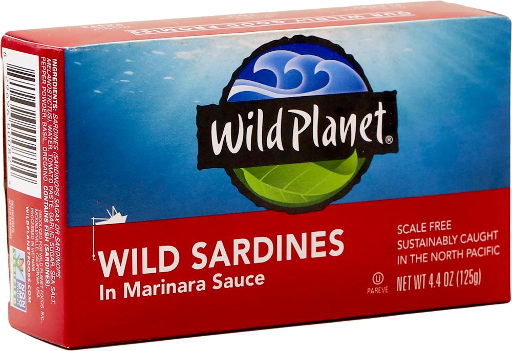 Sardines - Wild Planet Wild Sardines In Spring W-ater 4.375 Oz (1000x686), Png Download