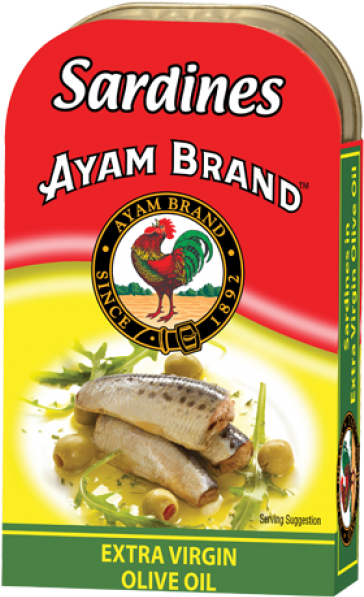 Sardines In Black Beans Ayam Brand (650x650), Png Download