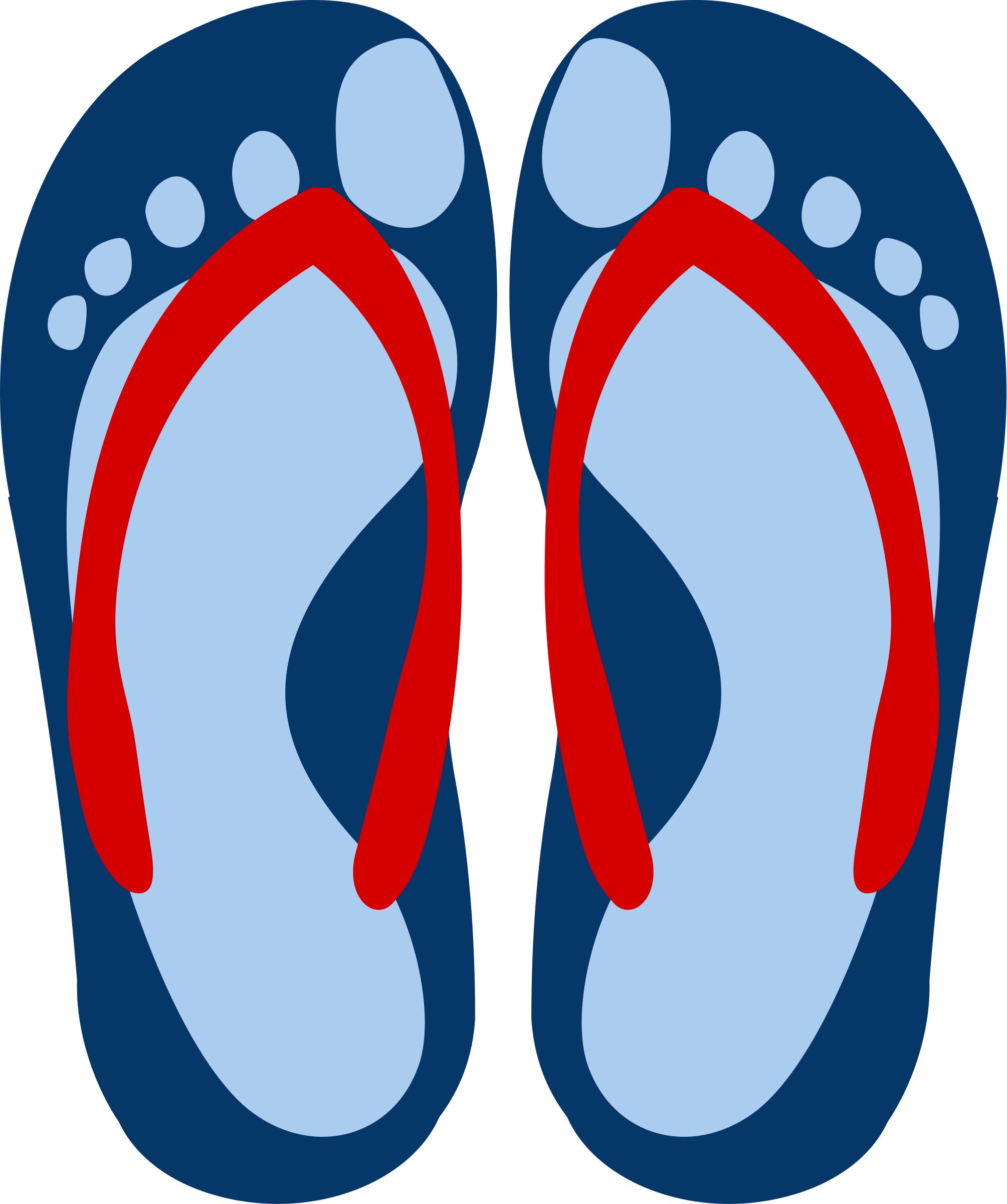 This Free Icons Png Design Of Flipflops 11 (2009x2400), Png Download