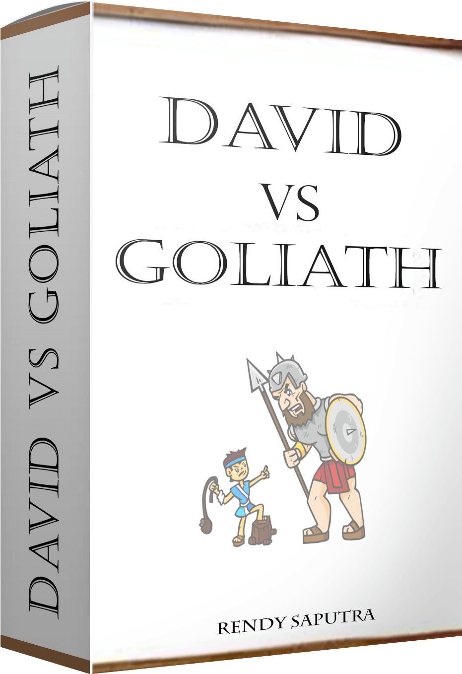 David Vs Goliath 2 - Cartoon (972x1434), Png Download