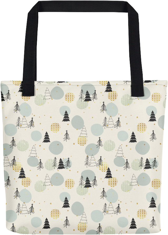 Winter Scene Tote Bag - Handgemachtes Weihnachtssymbol-muster 2 Blätter Seidenpapier (1000x1000), Png Download